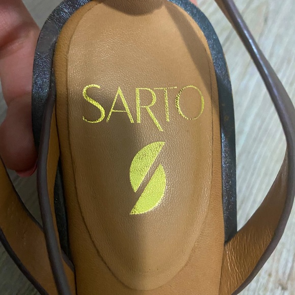 Franco Sarto Rache Strappy Leather Sandals size 9 - Picture 3 of 4